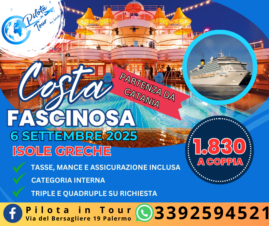 COSTA FASCINOSA 6 SETTEMBRE