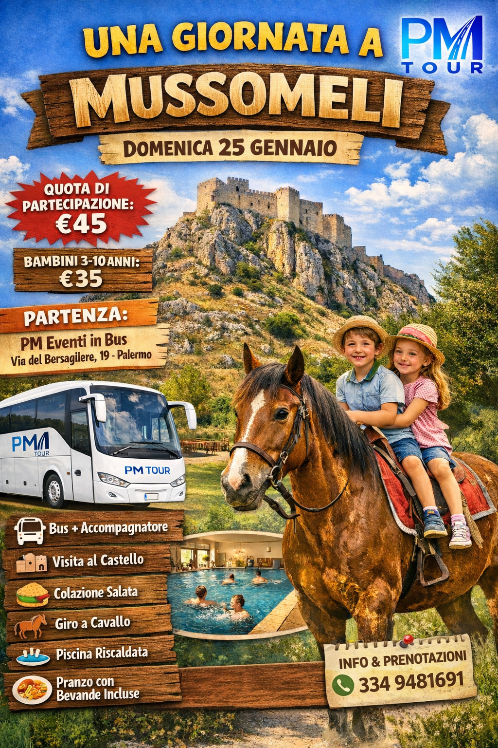 Una giornata a Mussomeli in famiglia