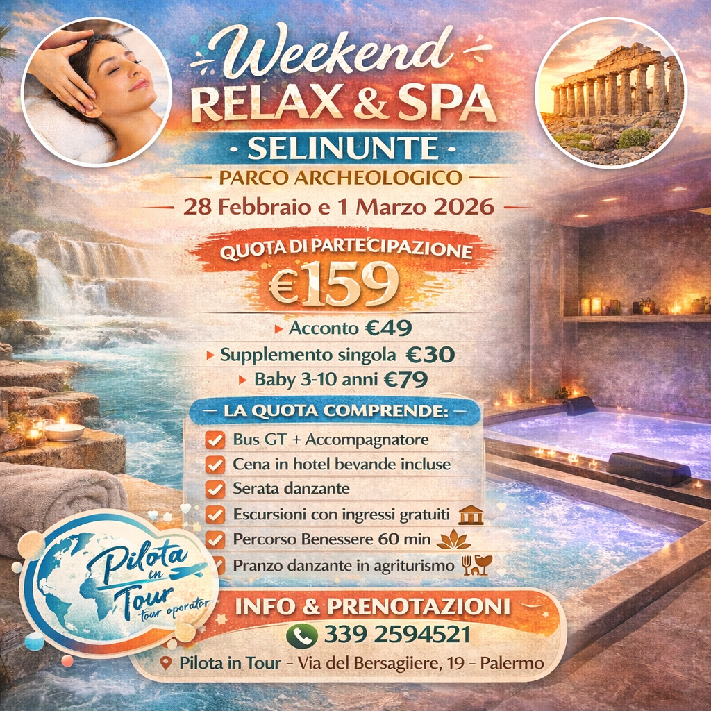 Weekend relax e spa a Selinunte