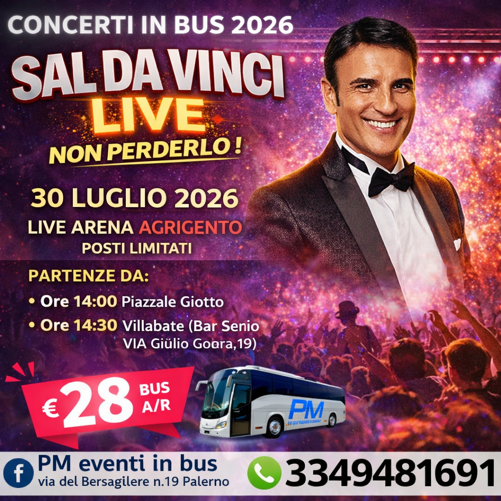 Concerto di Sal Da Vinci a Agrigento 1