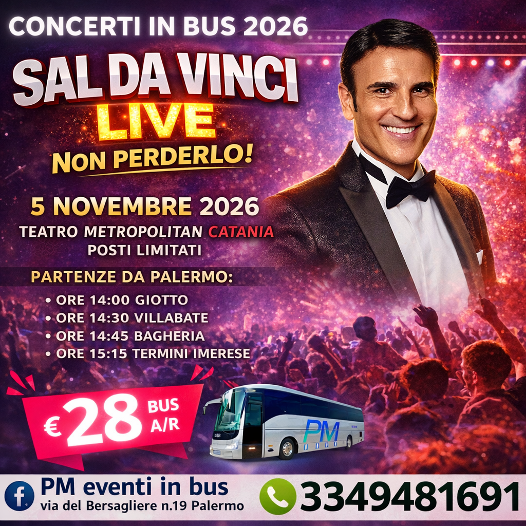 Concerto live Sal Da Vinci a Catania