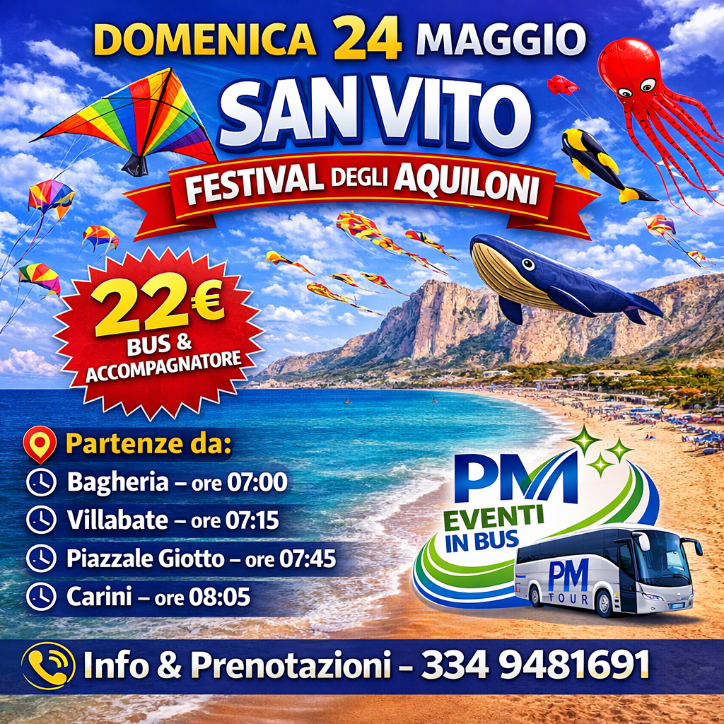 Festival degli Aquiloni viaggio in bus