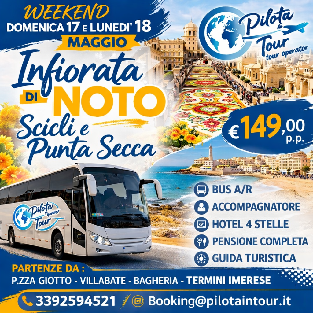 Weekend tour alla scoperta dellInfiorata di Noto