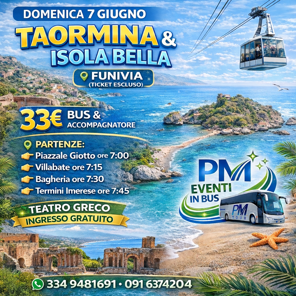 Viaggio a Taormina e Isola Bella